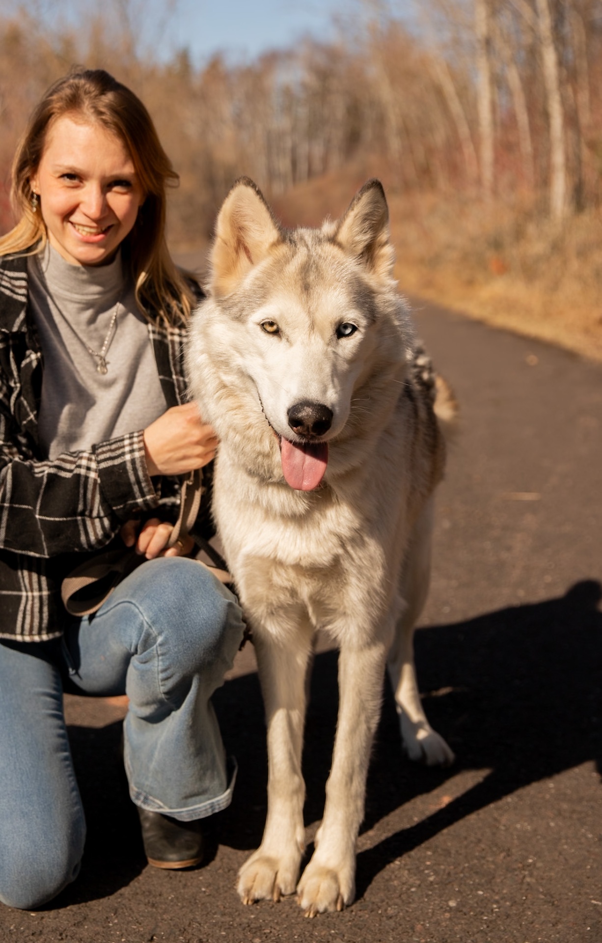 Payton Walker, founder and CEO of Pawnd’r, with her dog Nama